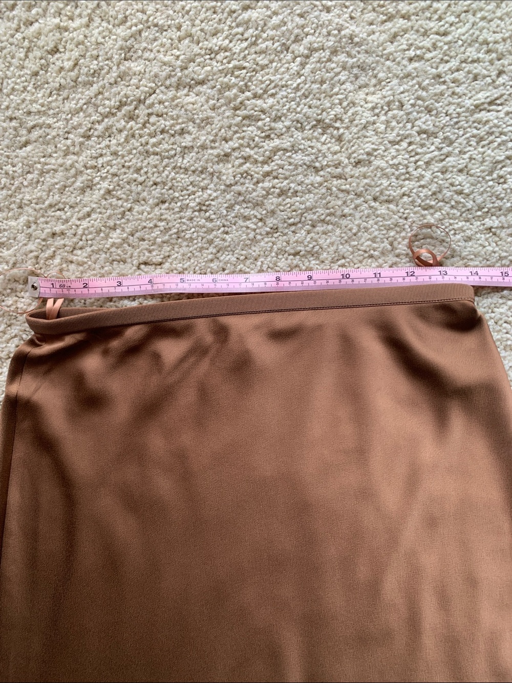 Uniqlo Midi Skirt in Warm Taupe Brown